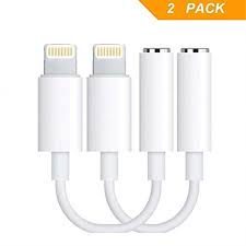 2 Pack Lighting To 3 5mm Headphone Jack Adapter Car Stereo To Aux Adaptor Earphone Speaker Lighting Connector Extender 3 5mm Audio Cable Aux Extender For Phone 7 7 Plus Walmart Com Walmart Com