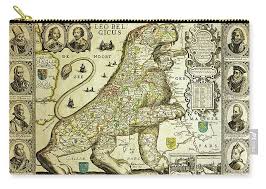 Roads, streets and buildings on interactive online free map of netherlands. Rare Old Map Of The Netherlands In The Shape Of A Lion From 1600 Carry All Pouch For Sale By Tina Lavoie