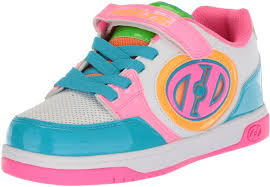 Heelys Girls Plus X2 Tennis Shoe White Neon Multi 1 M Us Little Kid