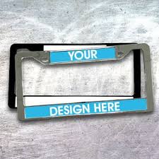 Custom License Plate Frames Design