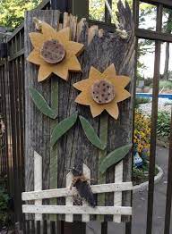 Primitive Wood Crafts Wooden Flowers