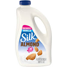 silk unsweetened vanilla almond milk