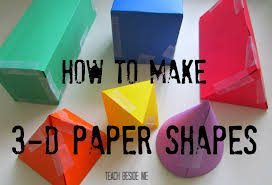 3d Paper Shapes Teach Beside Me