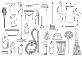 Always store your cleaning supplies out of reach. Set Of Cleaning Supplies Stock Vector Illustration Of Domestic 67141578