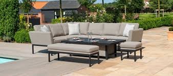 maze lounge outdoor pulse taupe fabric