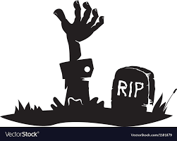 Hand reaching from the grave Royalty Free Vector Image