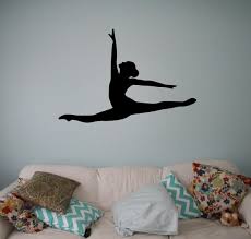 Wall Vinyl Decal Gymnastics Exercise