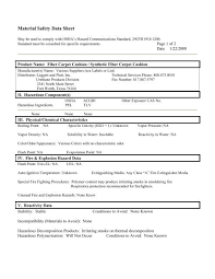 msds l p synthetic fiber cushion