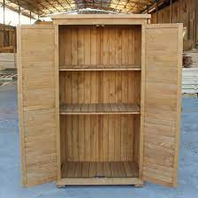 classic wooden outdoor garden storage