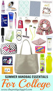 summer handbag essentials for college