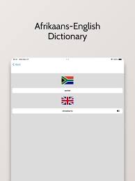 afrikaans english dictionary on the app