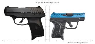 ruger ec9s vs ruger lcp ii size