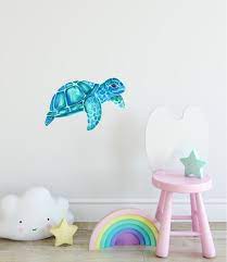 Baby Sea Turtle Wall Decal Ocean Sea