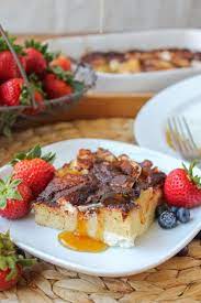 Cream Cheese French Toast Casserole The Food Charlatan gambar png