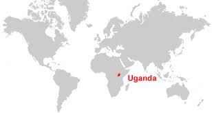 State without exit to the sea; Uganda Map And Satellite Image