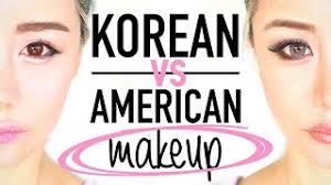 korean makeup vs american makeup before