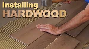 installing real hardwood flooring in a