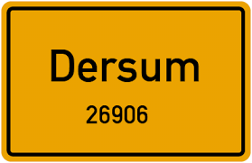 PLZ 26906 in Dersum, Stadtteil(e) mit der Postleitzahl 26906 (Niedersachsen)
