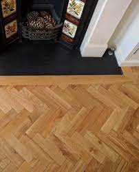oak parquet wooden flooring around a