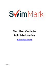 Club User Guide to SwimMark online