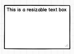 expandable text box and drag