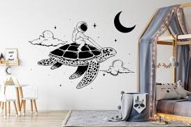 Turtle Wall Decor Astronaut Wall Decals
