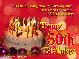 50th birthday wishes easyday
