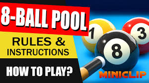 Eight ball is a call shot game played with a cue ball and fifteen object balls, numbered 1 through 15. Rules Of Miniclip 8 Ball Pool Miniclip Pool Gameplay Youtube