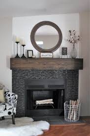 rustic glam fireplace makeover