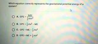 The Gravitational Potential Energy