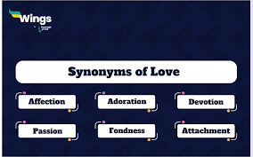 9 synonyms of love meaning exles