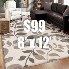 new 8 by 12 area rug easy living