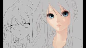 How to draw anime faces. Simple Digital Anime Drawings Novocom Top