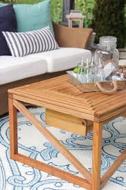 Outdoor Coffee Table With Beverage