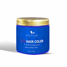 sparkling blue temporary hair color