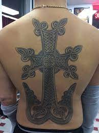 Тату крест армянский