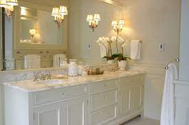 ivory double vanity transitional