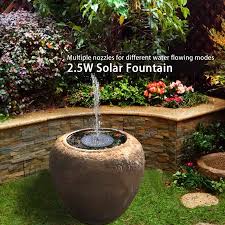 Turn your fountain into a major outdoor focal point with the help of a few galvanized materials and greenery. Garosa Garden Decoration Garden Fountain Pump 6v 2 5w Garden Outdoor Floating Solar Fountain Pump Home Garden Landscape Decoration Walmart Canada