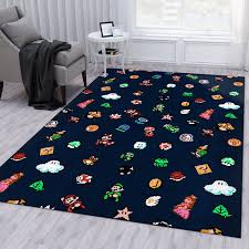 super mario bros area rug carpet