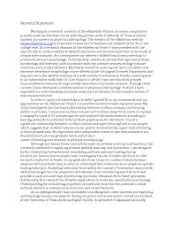 Personal Statement Sample     Sample Personal Statements     An essential component of a graduate school or medical school application  is the personal statement  A well written personal statement can mean the     