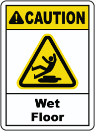 slippery when wet signs low s