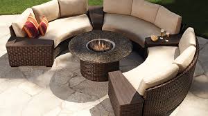 fire pit sectional set up