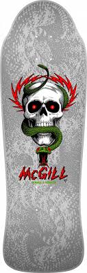 Powell peralta skateboard deck biss potter wasp flight 8.0 x 31.45. Powell Peralta Bones Brigade Mike Mcgill Skull Snake 9 94 Skateboard Deck Silver Free Shipping Tactics