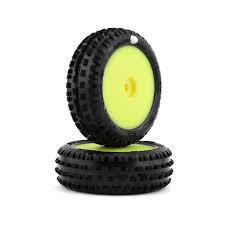 pre mounted wedge carpet tire yellow