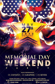 Memorial Day Weekend Party Flyer Template By Hermz Graphicriver