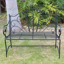 2 Seater Ornate Steel Garden Bench