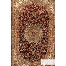 pure silk or wool hand knotted carpets