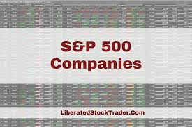 s p 500 companies list by sector