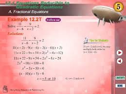 12 More About Equations 2 Case Study 12