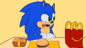 sonic eats a happy meal sonic